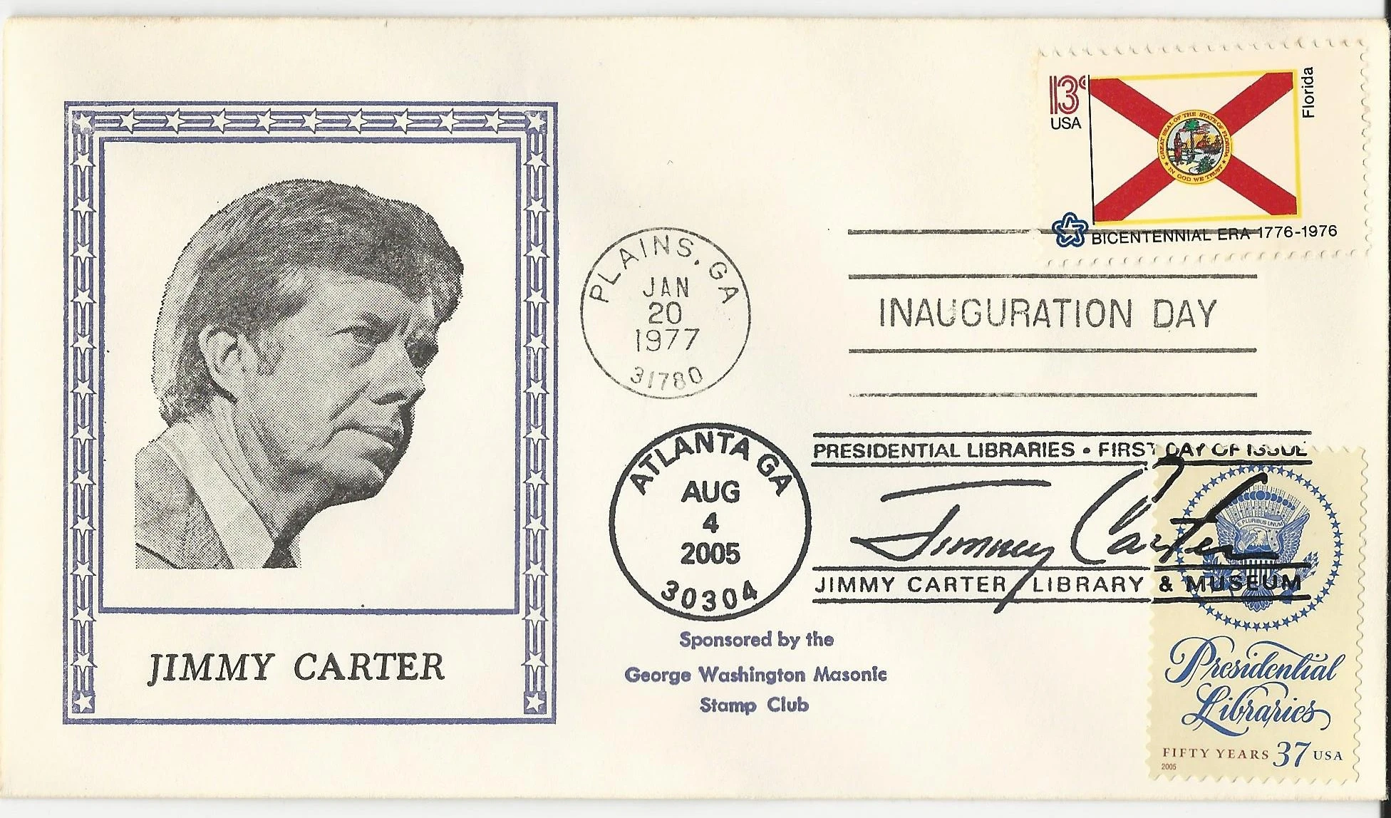 Inauguration Jimmy Carter Postmark #1: Washington, DC —&hellip;